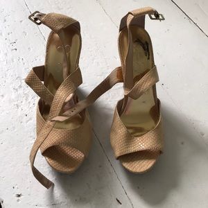 Jessica Simpson criss cross heels